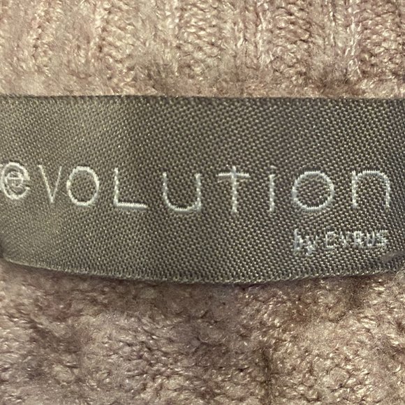 Cyrus Evolution Cable Knit Fisherman Sweater Purple Cottagecore Classic Coast-L - Picture 11 of 13